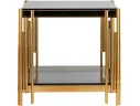 Журнальный столик Stool Group ГЭТСБИ 55х55 Стекло smoke/Сталь золото арт. 0494857103