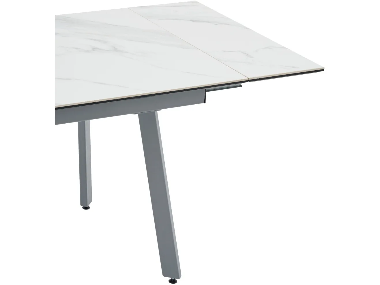 Стол обеденный STOOL GROUP Тайл 140-200*85 Snow white, подстолье серое арт. 8001422201