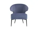 Кресло лаунж STOOL GROUP Royal Stripes Велюр синий арт. 1582617903