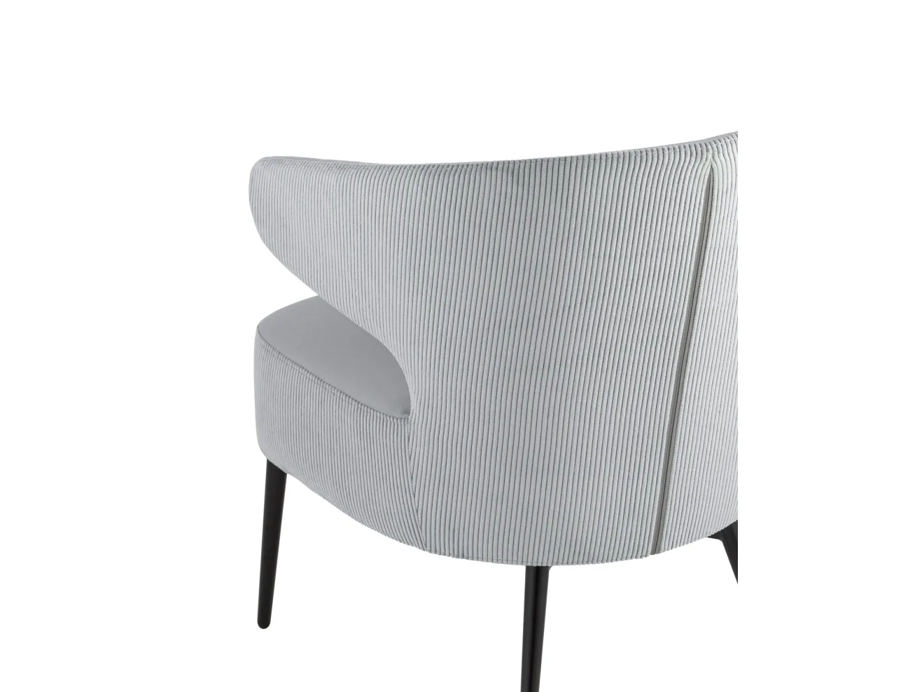 Кресло лаунж STOOL GROUP Royal Stripes Велюр серый арт. 1582617902