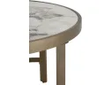 Стол журнальный STOOL GROUP Адриана 80*80 Светлая керамика, сталь шампань арт. 9337788401