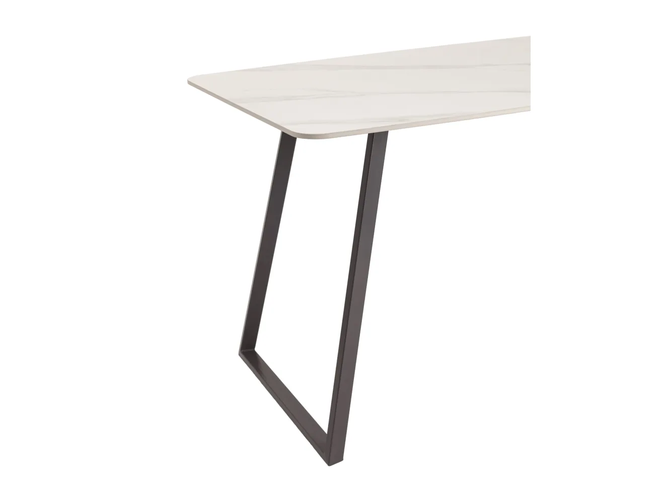 Стол обеденный STOOL GROUP Vermont 140*80 Керамика белая, ножки серые арт. 5221151101