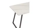 Стол обеденный STOOL GROUP Vermont 140*80 Керамика белая, ножки серые арт. 5221151101