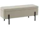 Банкетка STOOL GROUP Болейн с ящиком Велюр бежевый, черные ножки арт. 2080726707