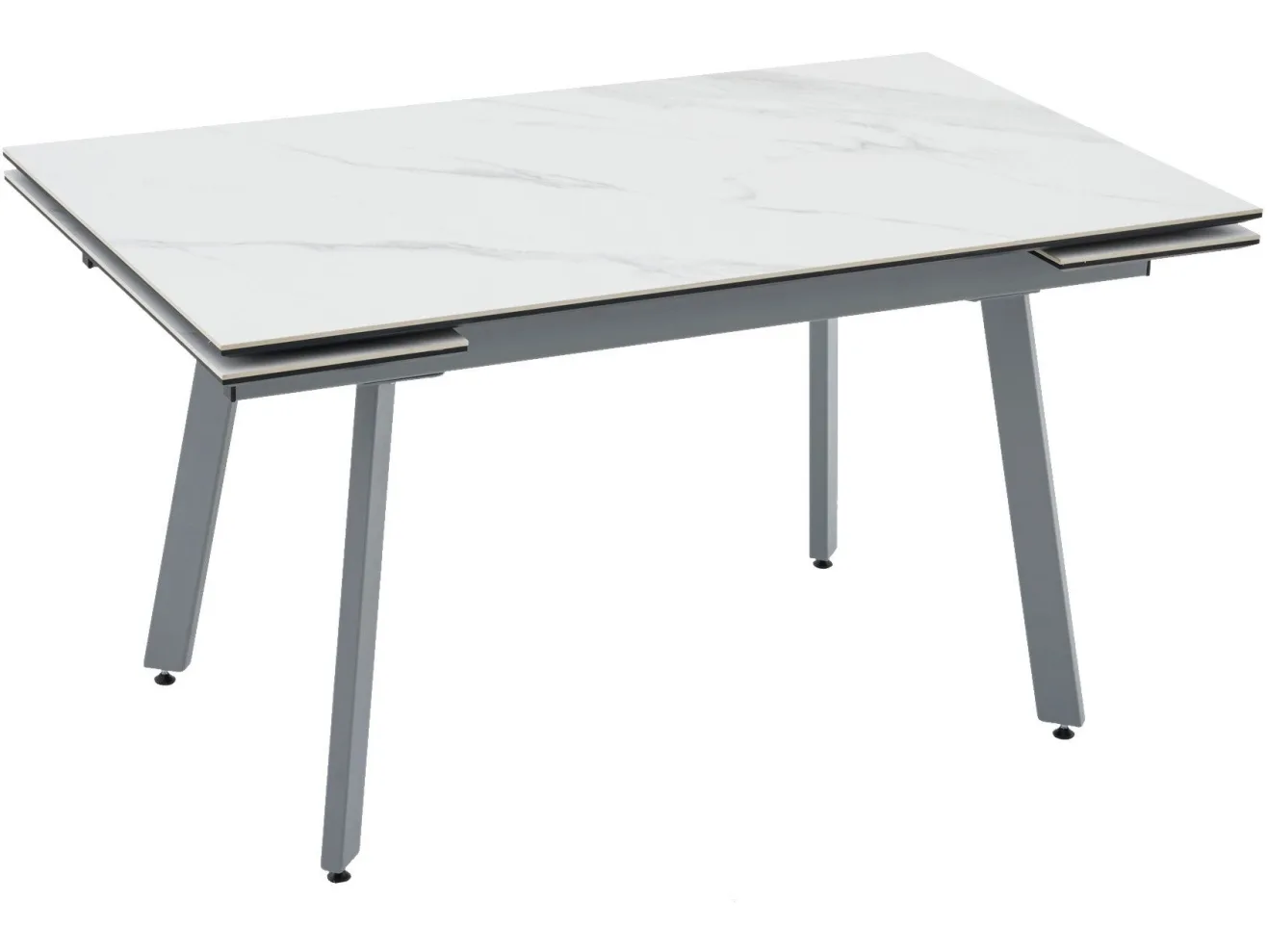 Стол обеденный STOOL GROUP Тайл 140-200*85 Snow white, подстолье серое арт. 8001422201