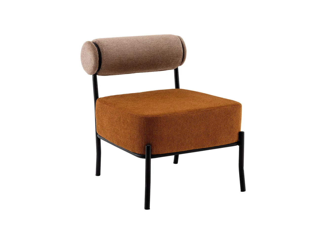 Кресло STOOL GROUP Ponpoun Бежевый, терракотовый арт. 2206062201