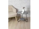 Стол журнальный Мебелик BeautyStyle 38 орех гикори grey/черный арт. 9590180402