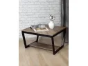 Стол журнальный Мебелик BeautyStyle 32 дуб крымский состаренный/венге арт. 8323559701