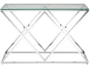 Консоль Stool Group ИНСИГНИЯ 120х40 Прозрачное стекло/Сталь серебро арт. 0195137403