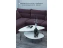 Стол журнальный Калифорния Престон белый бетон арт. 2602562902