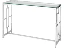 Консоль Stool Group БРУКЛИН 120х40 Прозрачное стекло/Сталь серебро арт. 0190931902