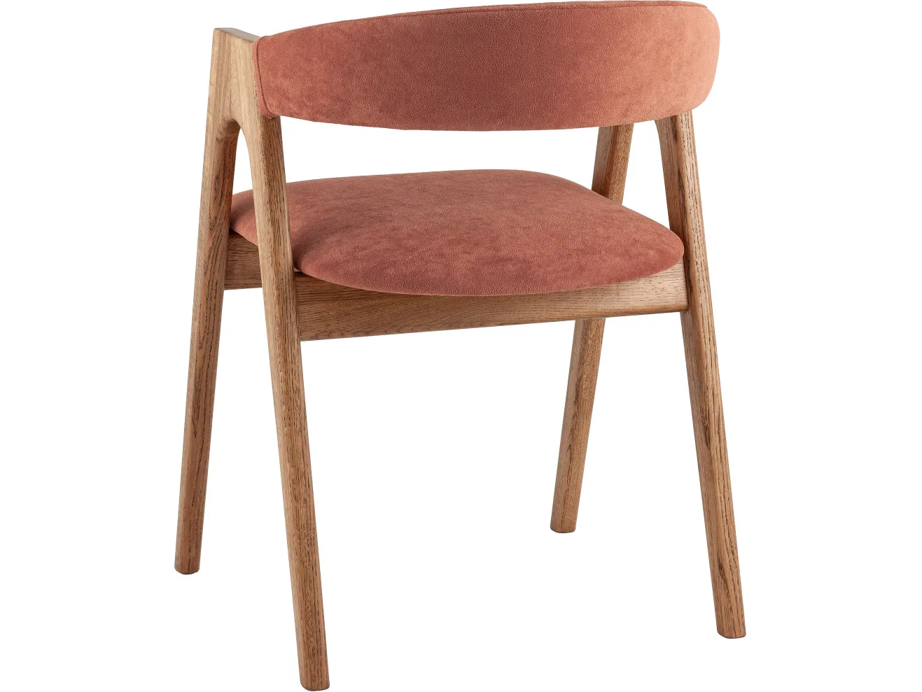 Стул STOOL GROUP Рен массив дуба Велюр терракотовый/Коньяк арт. 4948792706