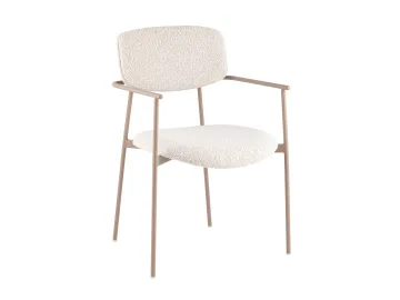Стул STOOL GROUP Doe Светло-бежевый, бежевые ножки