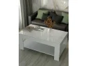 Стол журнальный Мебелик BeautyStyle 26 Графит светлый U708/Стекло белое арт. 0286936708