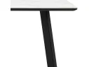 Стол обеденный STOOL GROUP Райли нераскладной 100/70/75 столешница МДФ/керамика Snow white, подстолье черный арт. 1183864602