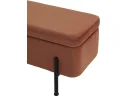 Банкетка STOOL GROUP Болейн с ящиком Велюр терракотовый, черные ножки арт. 2080726709
