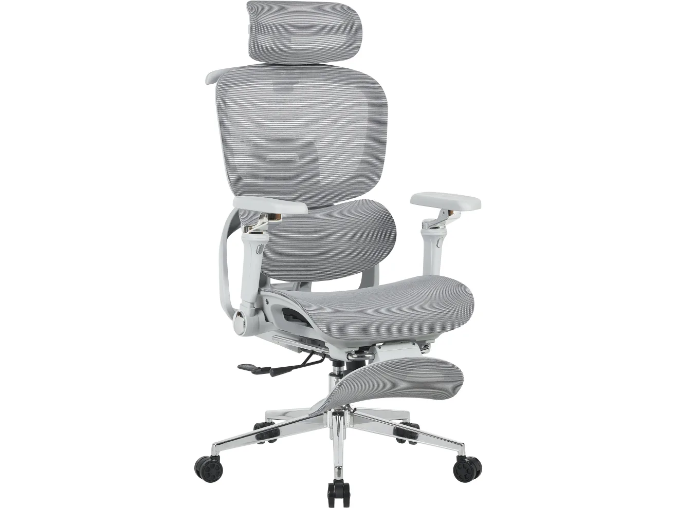 Кресло офисное STOOL GROUP TopChairs Prodigy с оттоманкой Серый арт. 4511305002