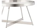 Журнальный столик STOOL GROUP Гера 80*80 Белая керамика, сталь серебро арт. 5772526401