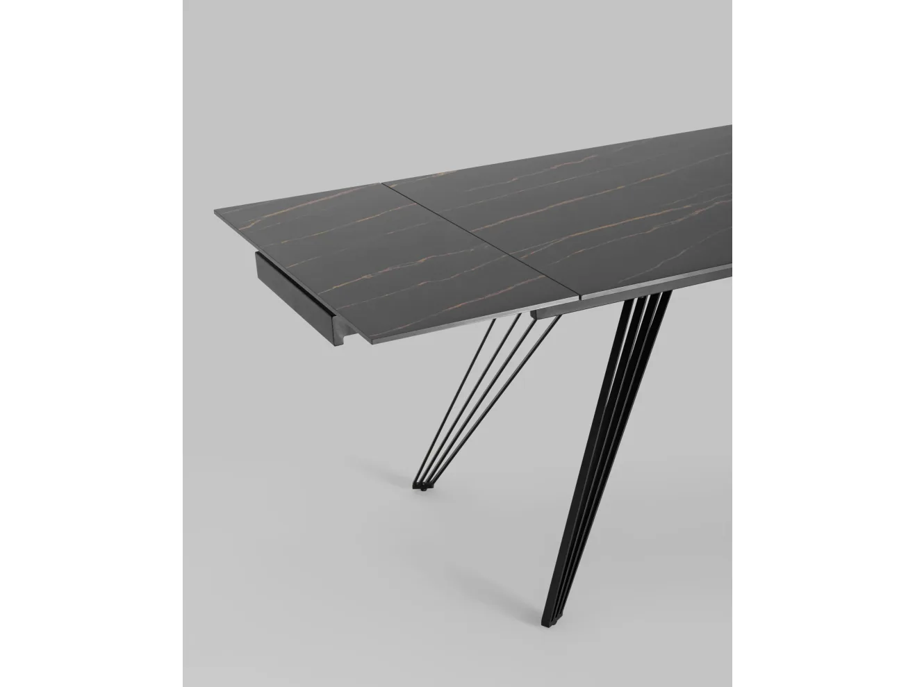 Стол обеденный Stool Group Пандора раскладной 160-240*90 Керамика темная арт. 8133537201