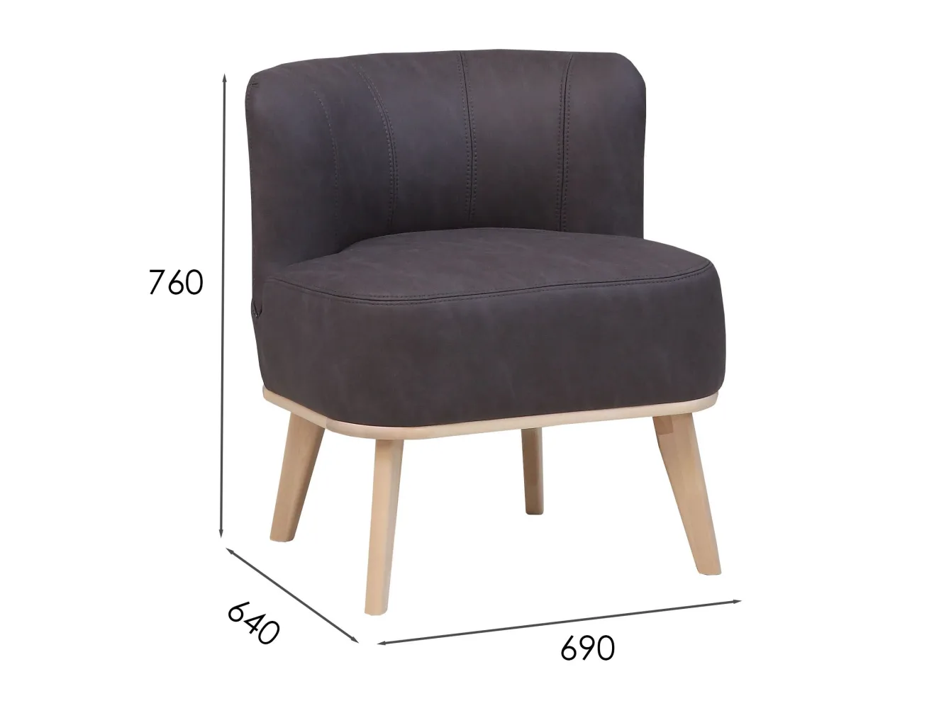 Кресло Мебелик Жирон kiprus 13/лак арт. 2937071801