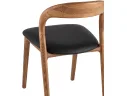 Стул STOOL GROUP Юки массив дуба Натуральная кожа черный/Коньяк арт. 4915531302