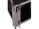 Стол журнальный STOOL GROUP ГЭТСБИ 55х55 Черное стекло/Сталь графит арт. 0494857105