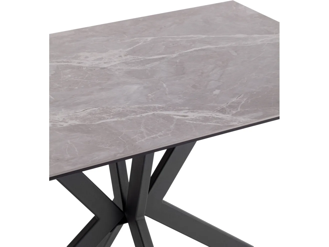Стол обеденный STOOL GROUP Marmer 120-180/80/76 столешница МДФ16/керамика Антрацит арт. 9635972402