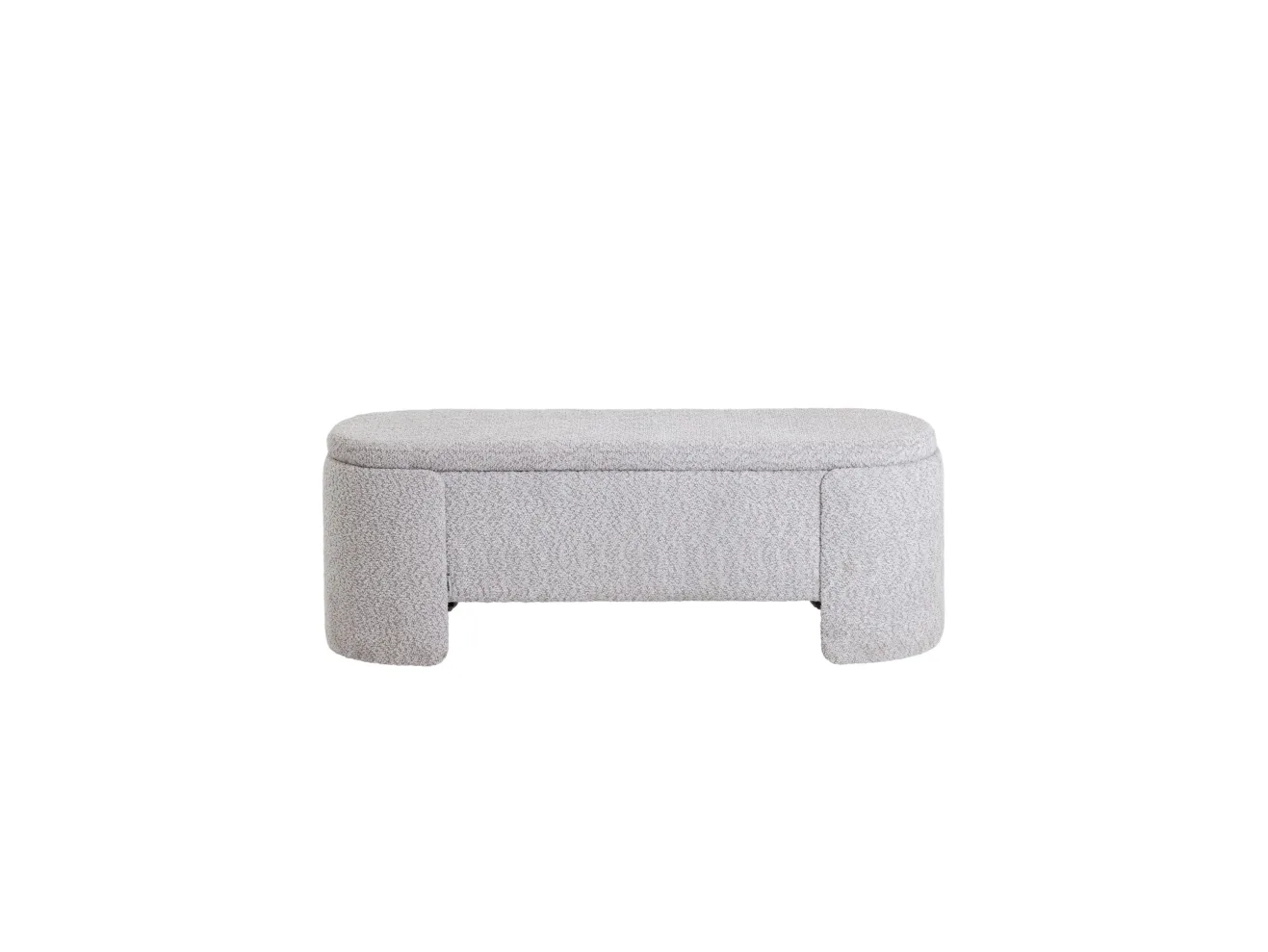 Банкетка STOOL GROUP Taks с местом для хранения букле светло-серый арт. 2776580203