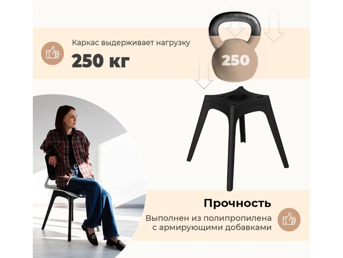 Стул Sheffilton SHT-ST59/S195 Белый/черный арт. 4774417703