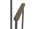 Вешалка костюмная Мебелик Дэви 1 металлик/дуб крымский состаренный арт. 1974560305