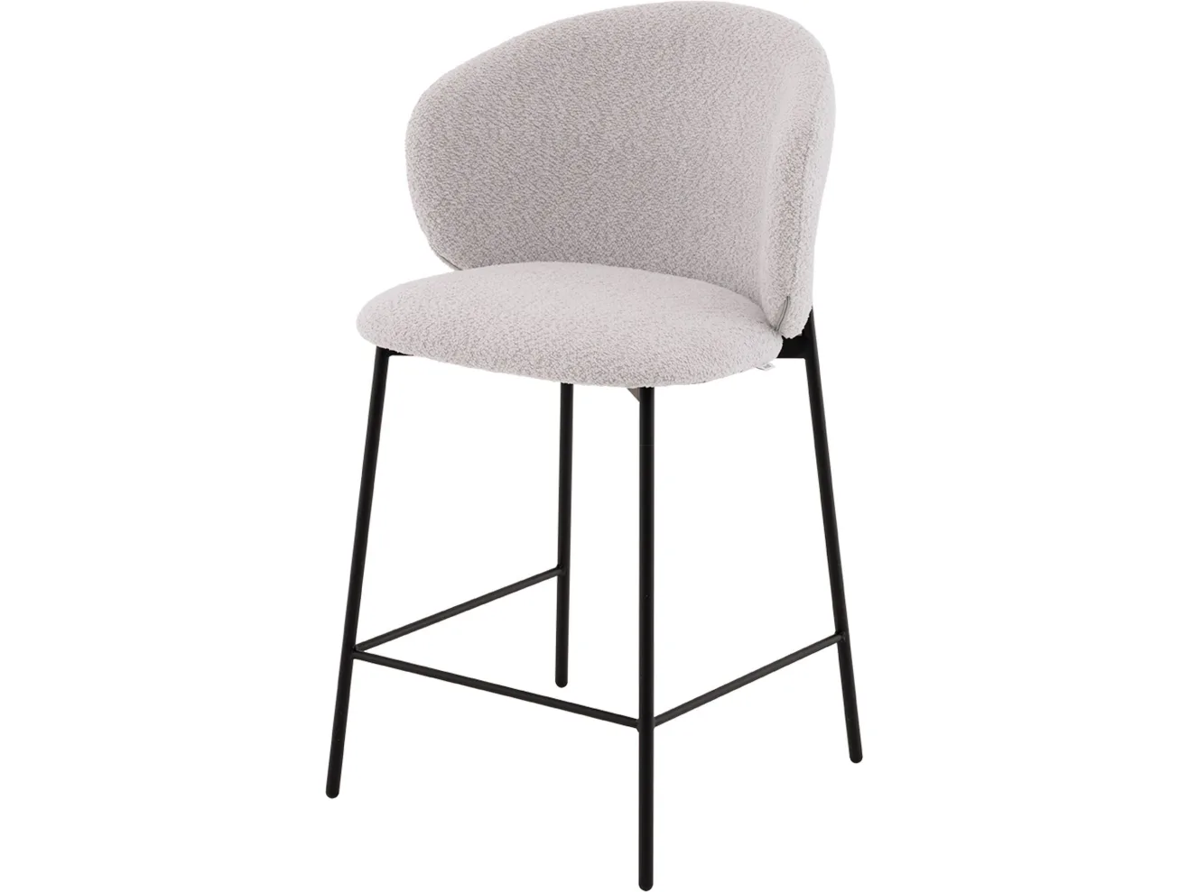 Стул полубарный STOOL GROUP Блейз Букле светло-серый арт. 5591618402