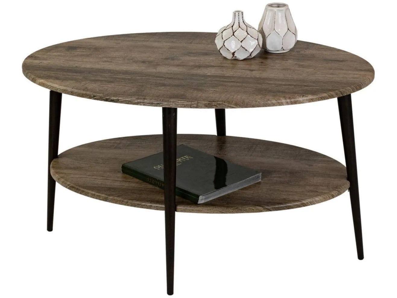 Стол журнальный Мебелик BeautyStyle 29 дуб крымский состаренный/эбеновое дерево арт. 7432994002