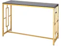 Консоль Stool Group БРУКЛИН 120х40 Стекло smoke/Сталь золото арт. 0190931901
