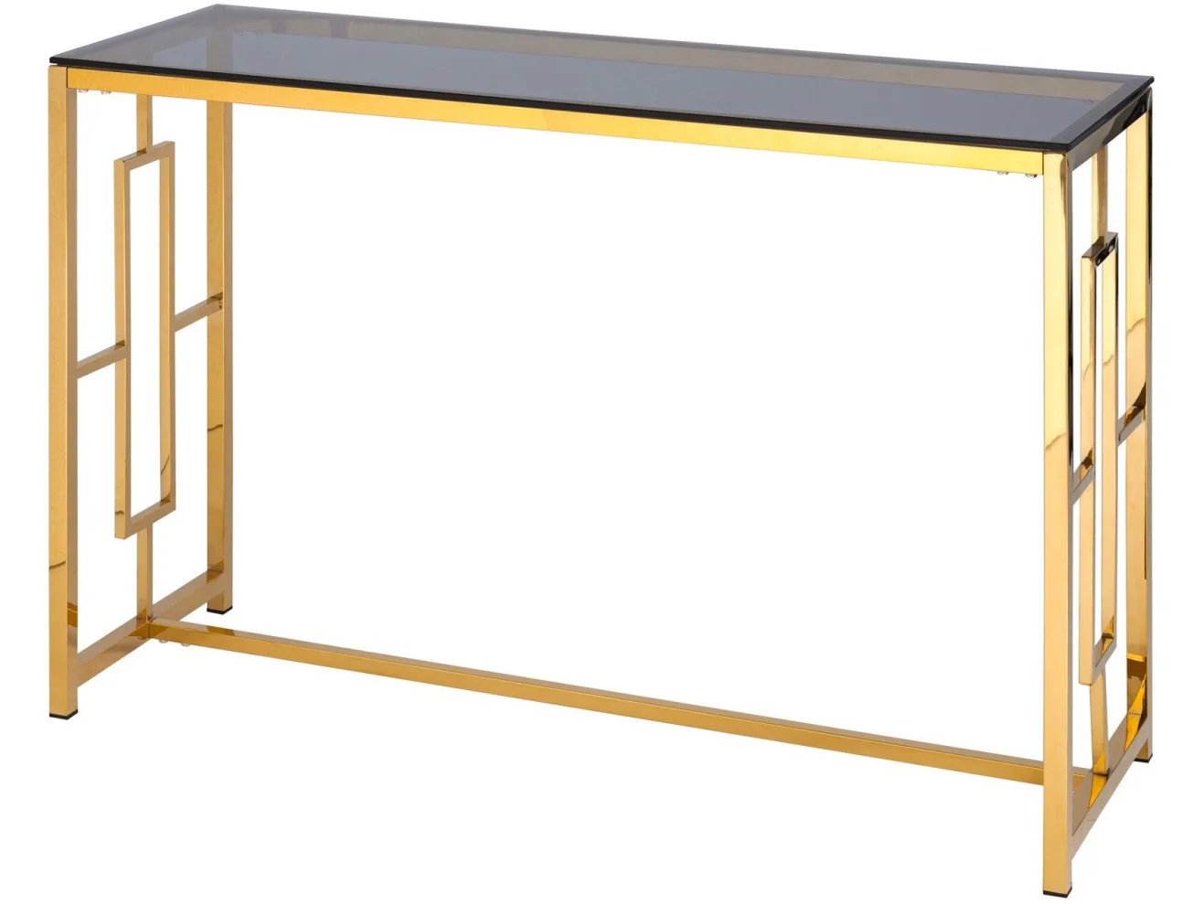 Консоль Stool Group БРУКЛИН 120х40 Стекло smoke/Сталь золото арт. 0190931901