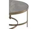 Стол журнальный STOOL GROUP Адриана 80*80 Серая керамика, сталь шампань арт. 9337788402