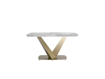 Стол обеденный Stool Group Аврора 160*90 Керамика светлая