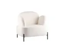 Кресло STOOL GROUP Кэнди с подлокотниками букле белый арт. 9444525506