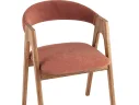 Стул STOOL GROUP Рен массив дуба Велюр терракотовый/Коньяк арт. 4948792706