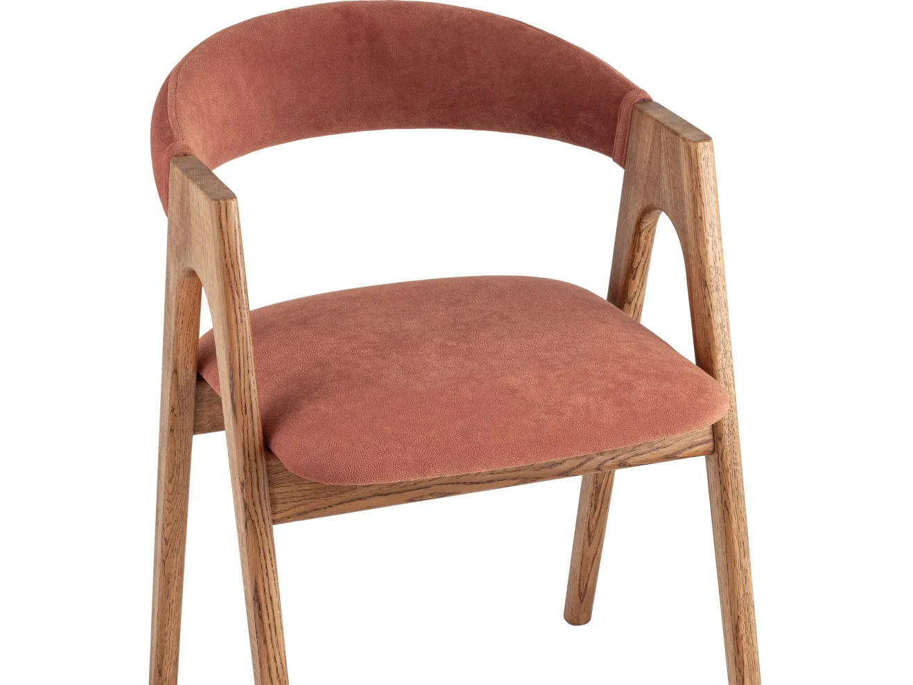 Стул STOOL GROUP Рен массив дуба Велюр терракотовый/Коньяк арт. 4948792706