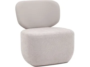 Кресло STOOL GROUP Спейс Экокожа/шенилл светло-серый