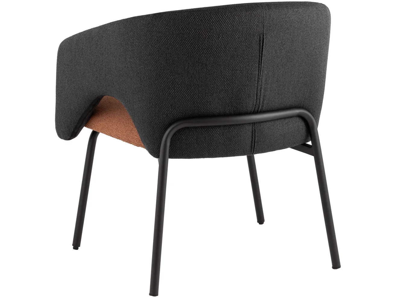 Кресло лаунж STOOL GROUP Afrida Рогожка тёмно-синий/терракот арт. 2871302606