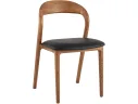 Стул STOOL GROUP Юки массив дуба Натуральная кожа черный/Коньяк арт. 4915531302