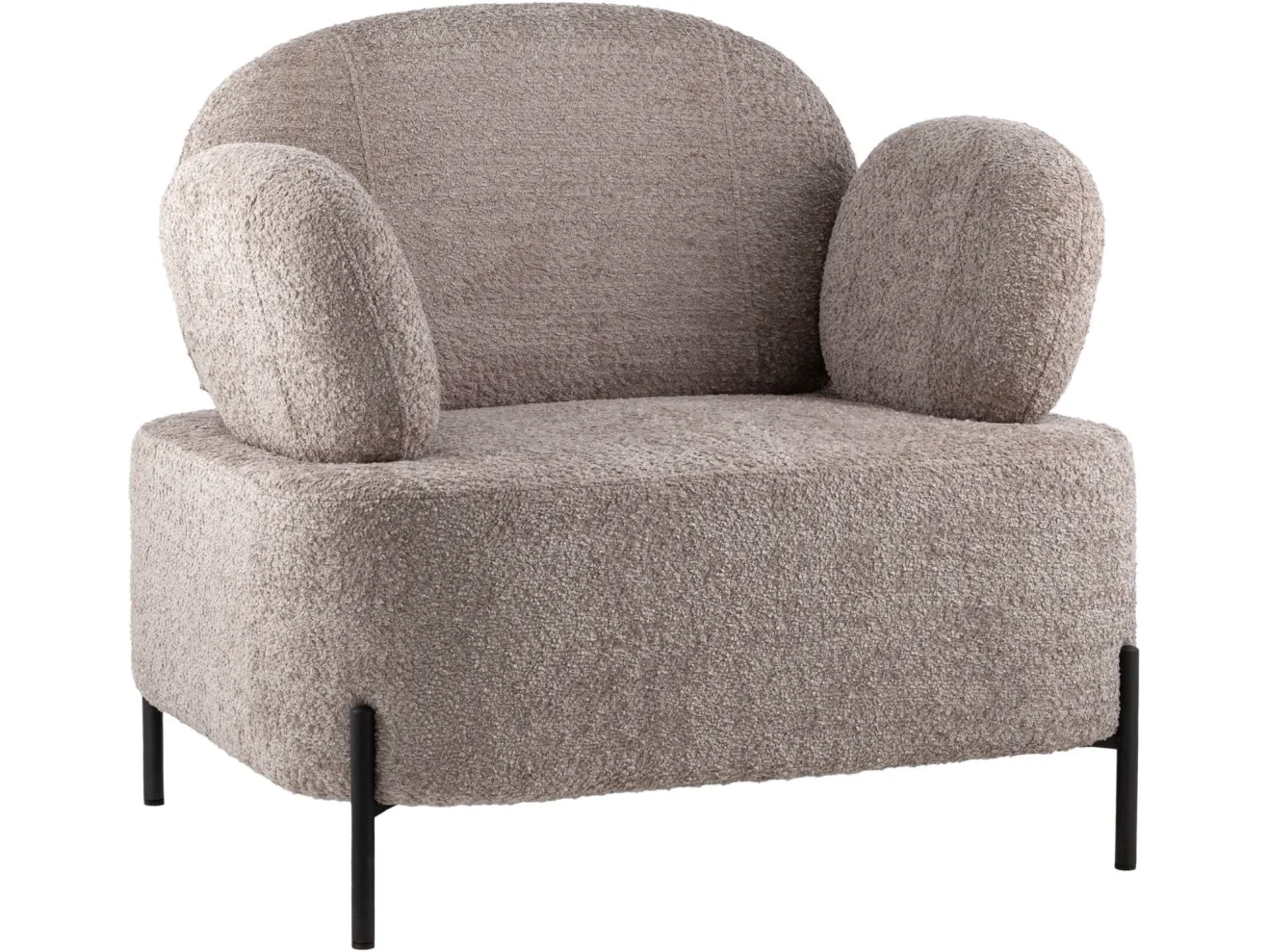 Кресло STOOL GROUP Кэнди Букле капучино арт. 9444525507