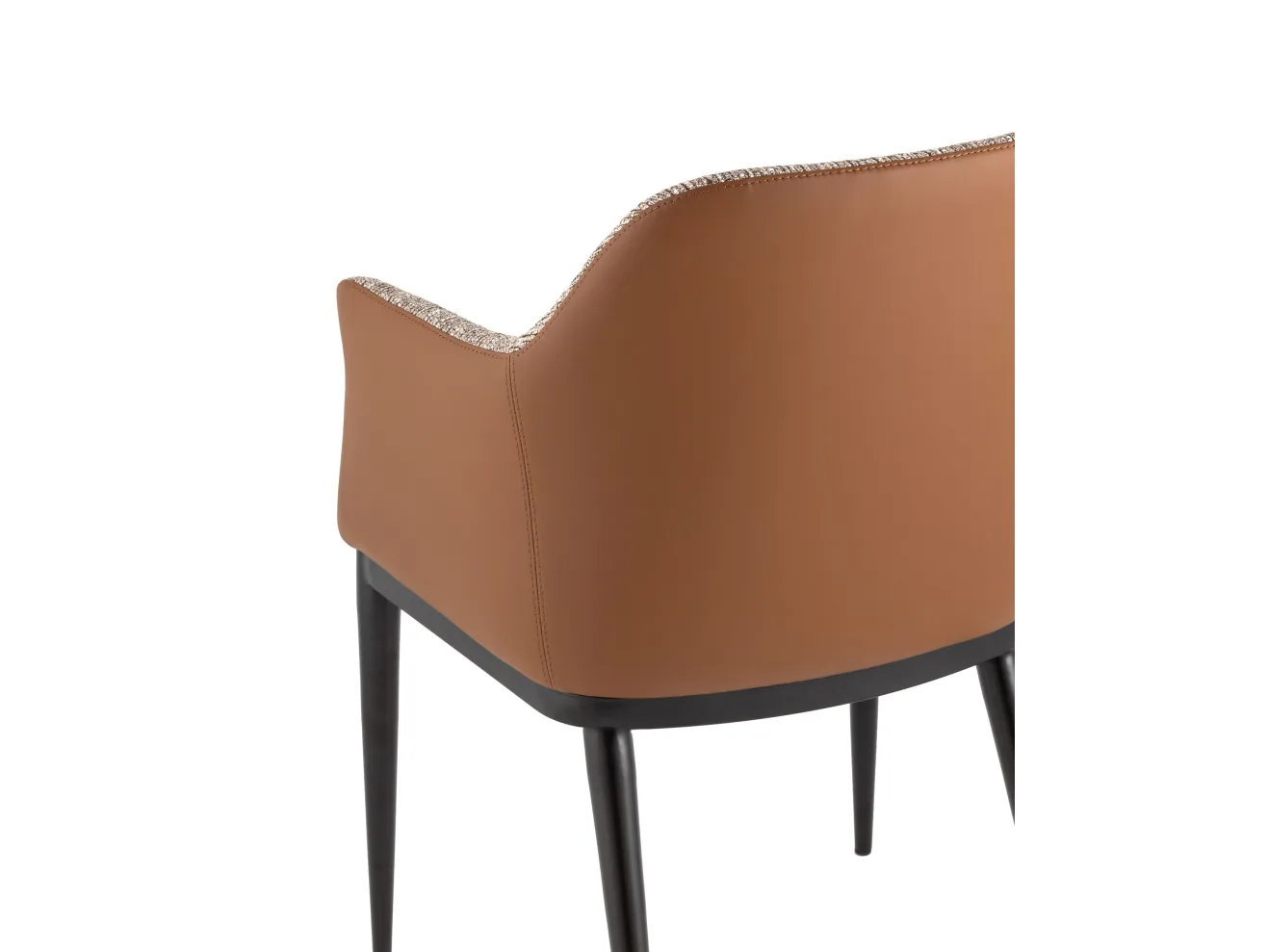 Стул обеденный STOOL GROUP Itan NC Коричневый с коричневой экокожей арт. 1175801901