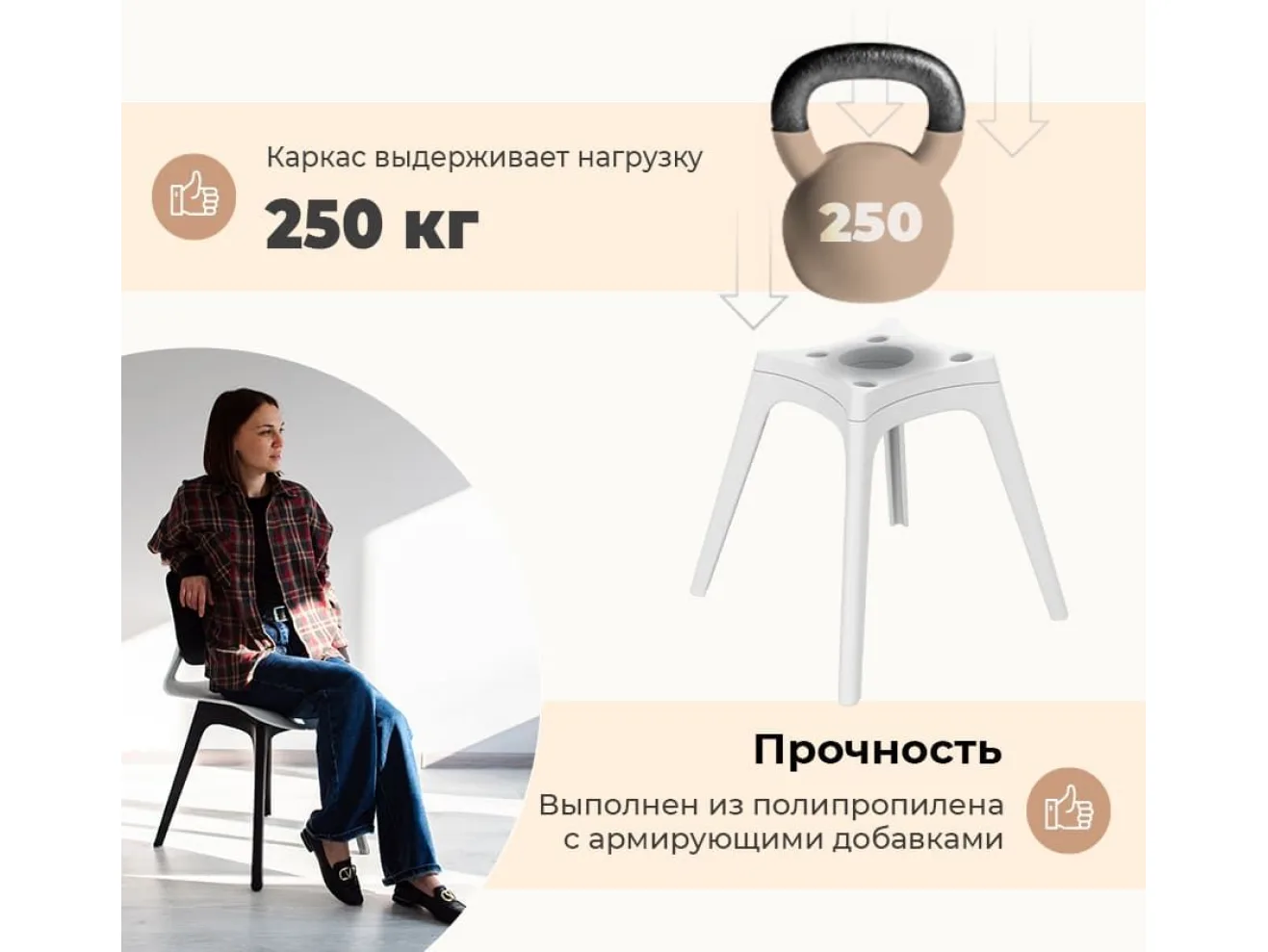 Стул Sheffilton SHT-ST59/S195 Черный/белый арт. 4774417701