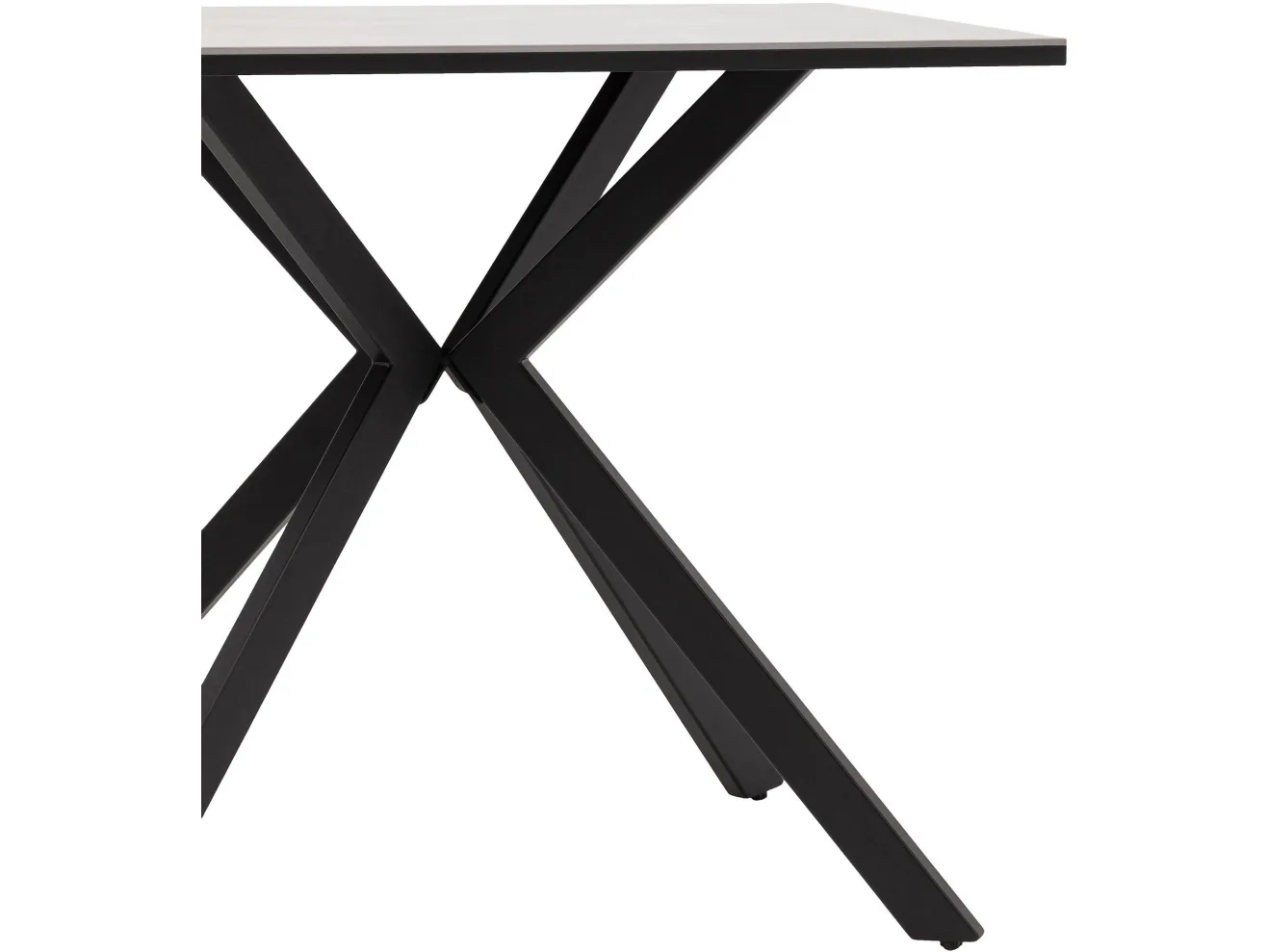 Стол обеденный STOOL GROUP Мармер мини нераскладной 90х60х75 столешница МДФ/керамика It.mid.gray, подстолье металл черный арт. 3771762906