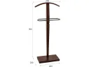 Вешалка костюмная Мебелик Васко В 70 Темно-коричневый/Патина арт. 2553132703
