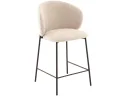 Стул полубарный STOOL GROUP Блейз Букле капучино, каркас серо-коричневый арт. 5591618407