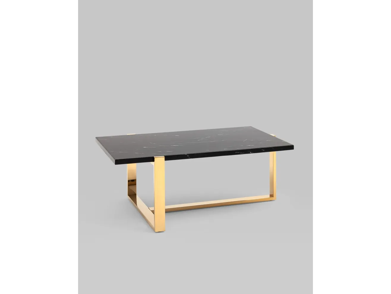 Журнальный столик STOOL GROUP Тоби 109*66 Черный мрамор/Золото арт. 7093821901