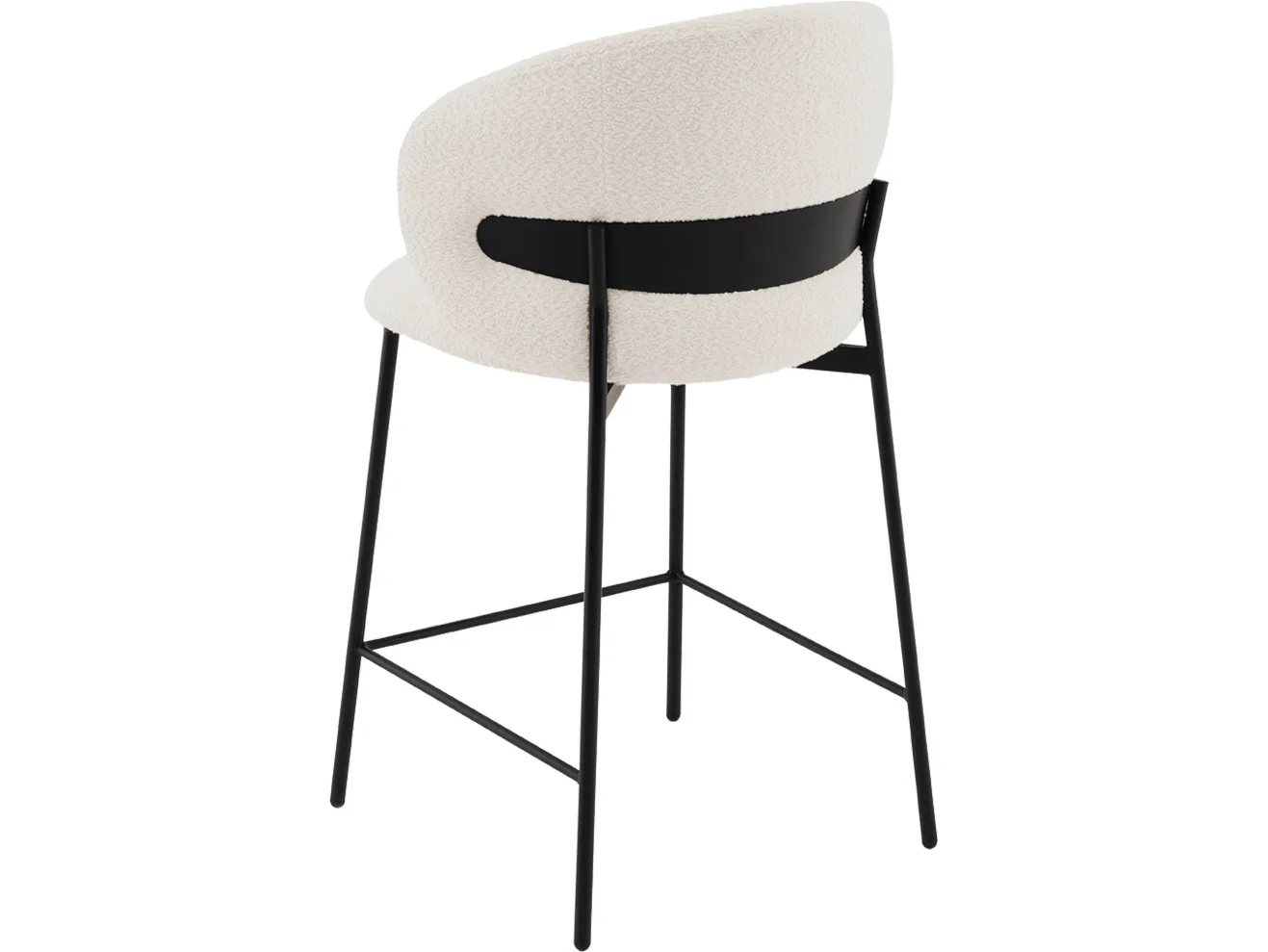Стул полубарный STOOL GROUP Блейз Букле белый арт. 5591618401
